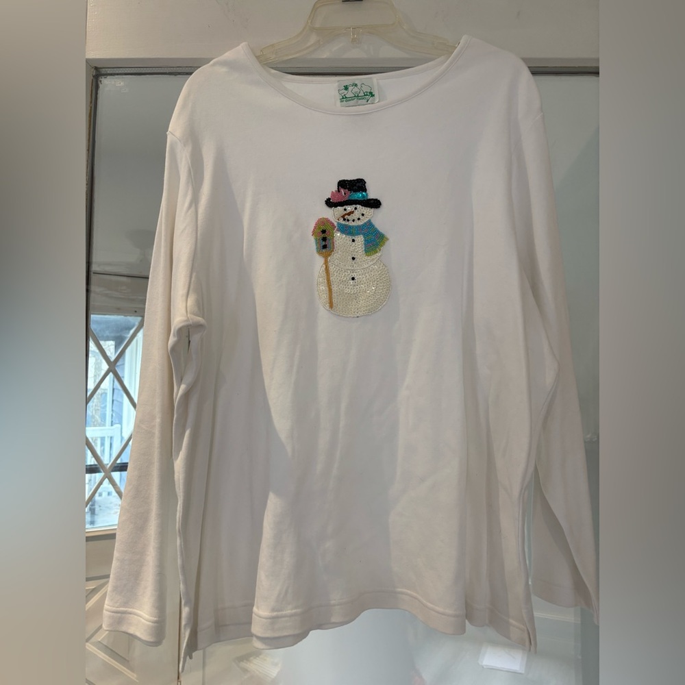 Vintage Quacker Factory White Tee‎ with Green Duck Logo